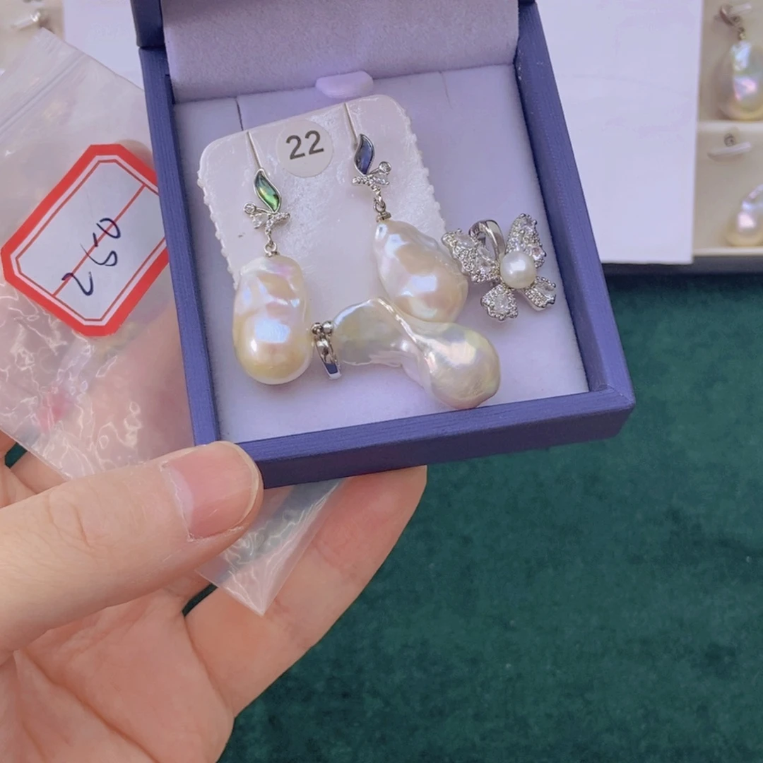 淡水珍珠颈饰银S925镶嵌