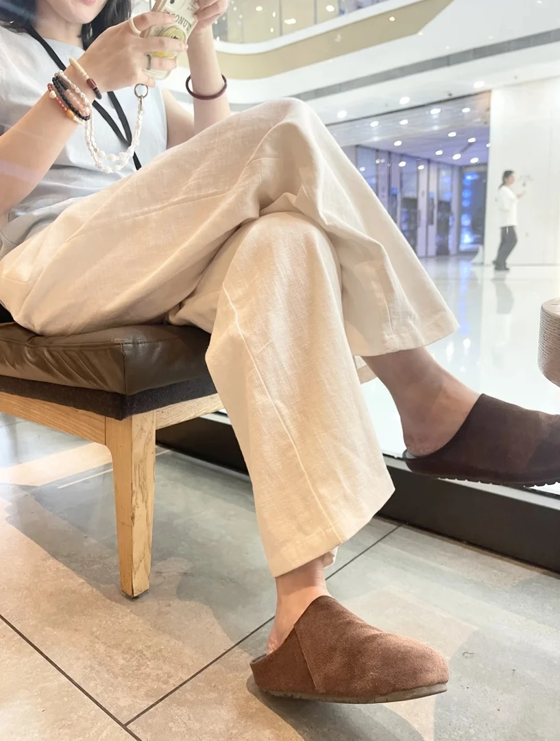 【DMXJ大梦想家】甜美可爱简约睡裤女夏季新款慵懒风休闲居家遛弯裤