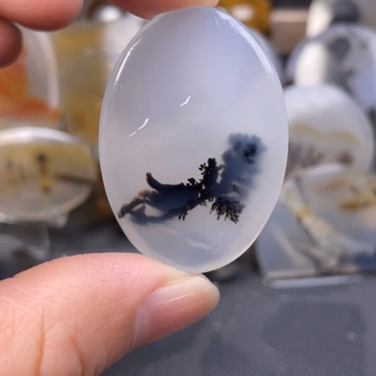 玛瑙/玉髓吊坠(不含链)未镶嵌烟*