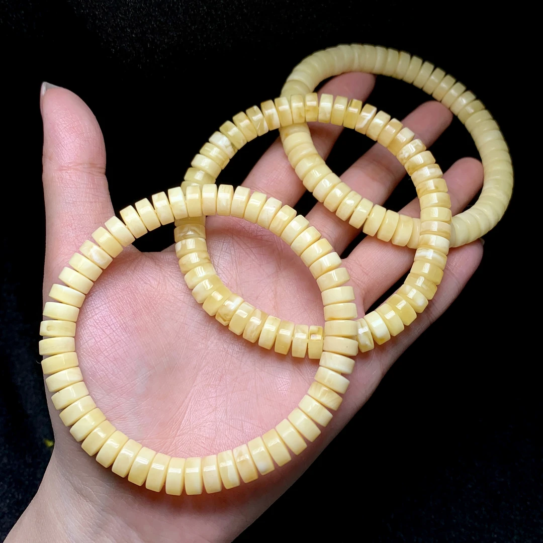 【云上好物】11 DS80521-蜜蜡单圈手串-多样性发一件-7*3mm（JG）