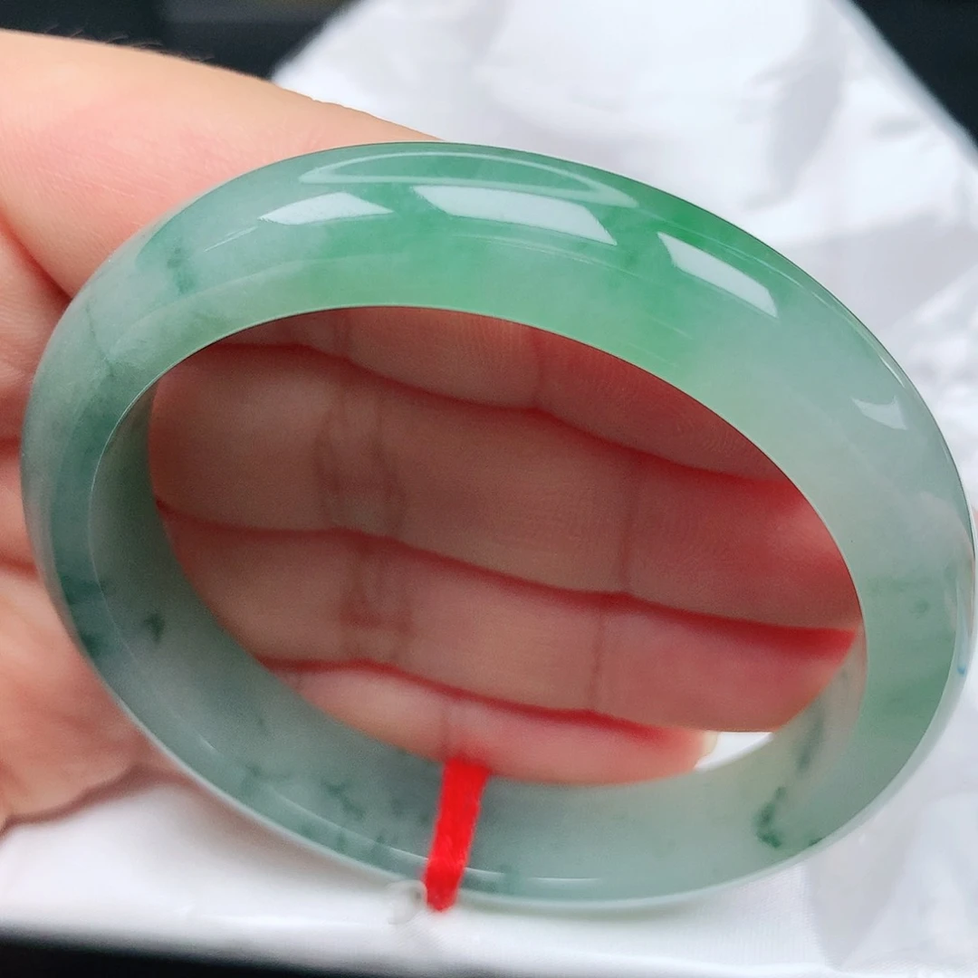 未镶嵌手镯翡翠24冰胶绿