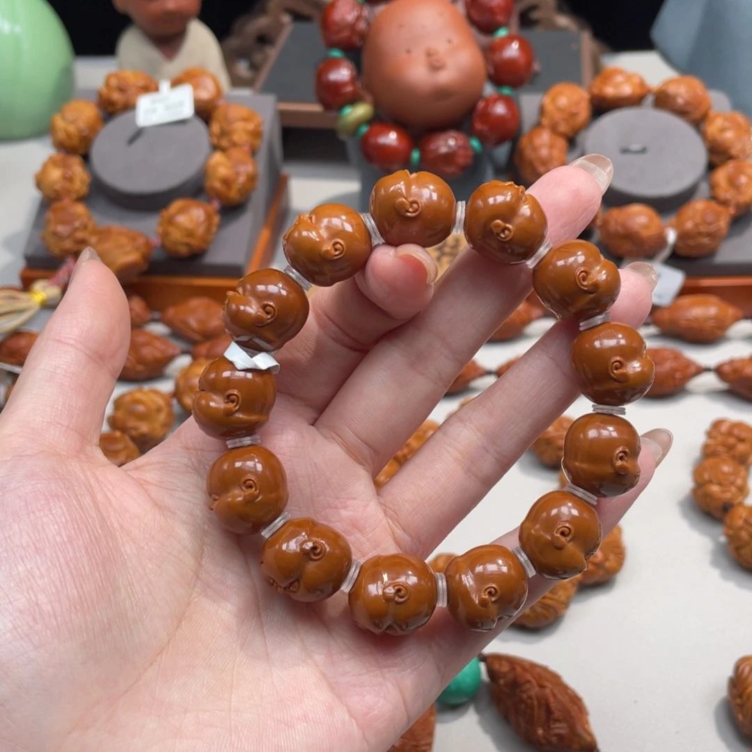 橄榄核手串/手链十分开心