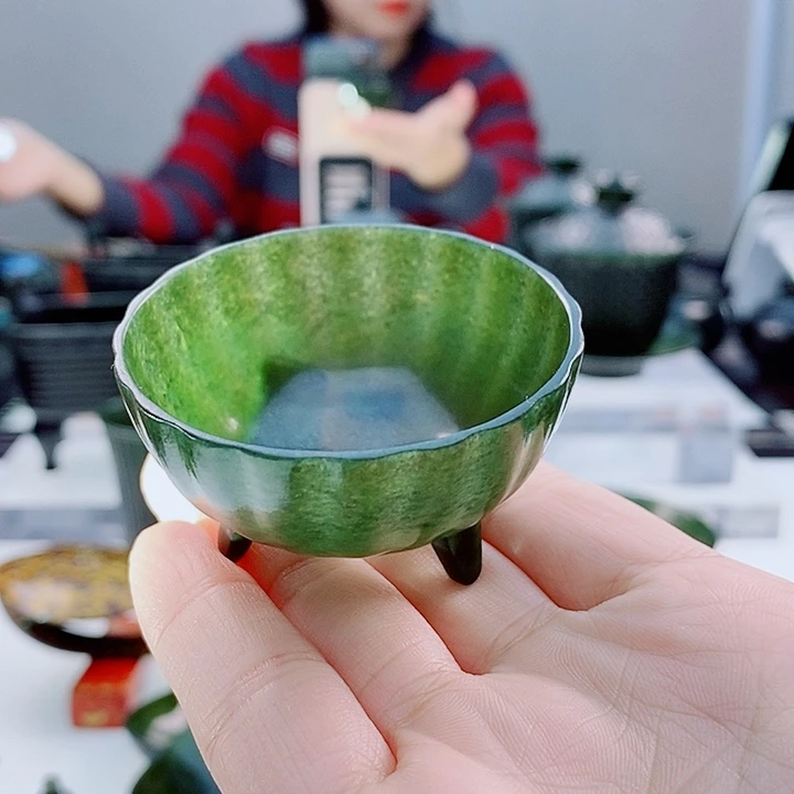 和田玉（青玉）未镶嵌把件微瑕