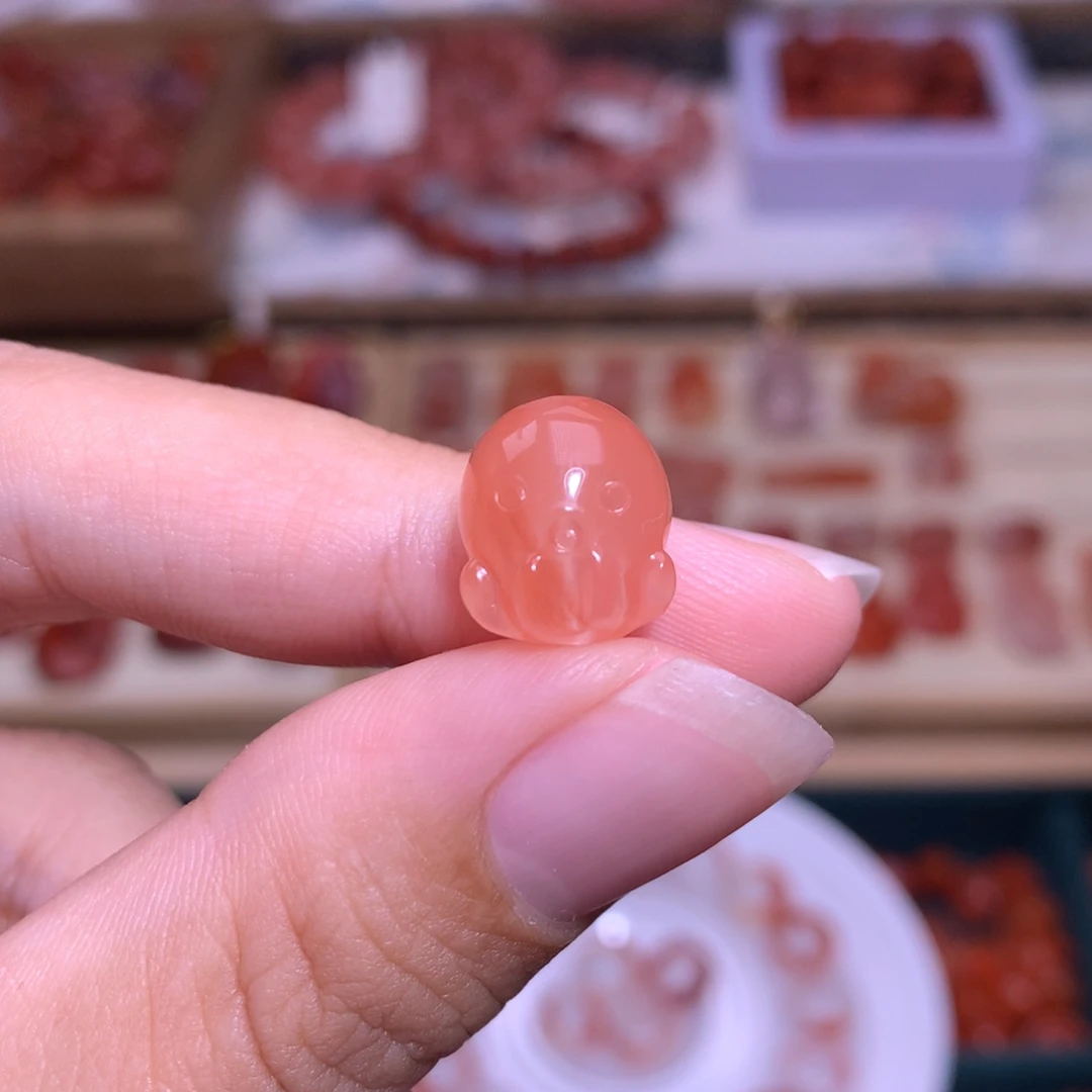 南红玛瑙未镶嵌珠宝半成品章鱼