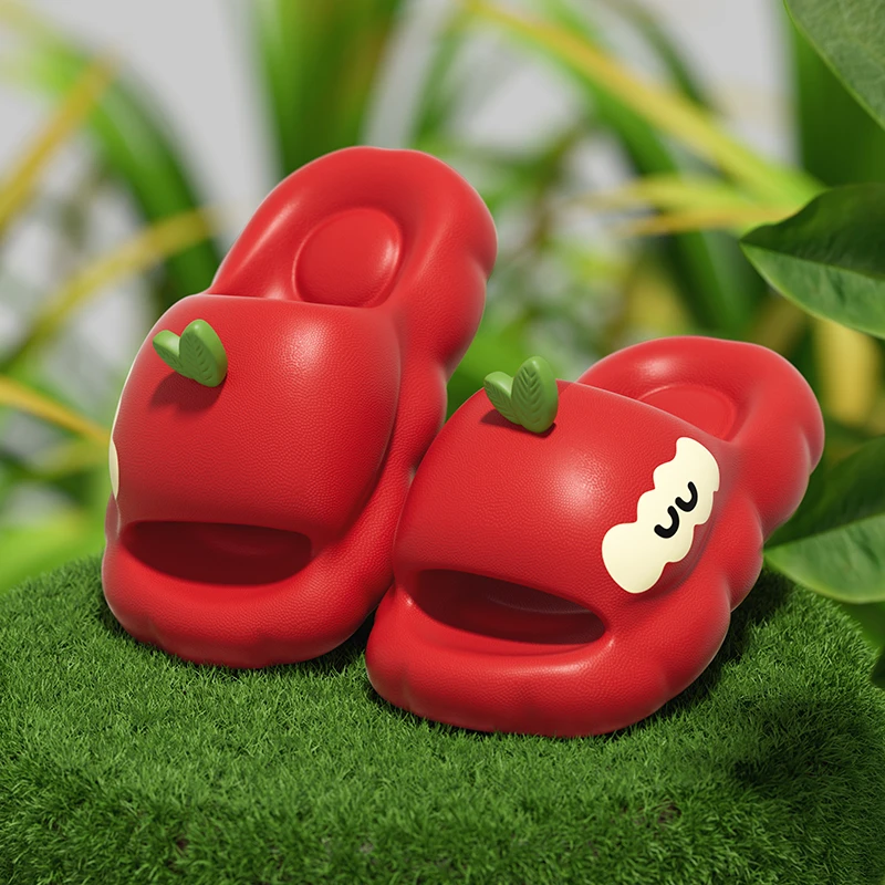 儿童苹果拖鞋宝宝女孩夏季室内家居洗澡防滑女中大童拖鞋