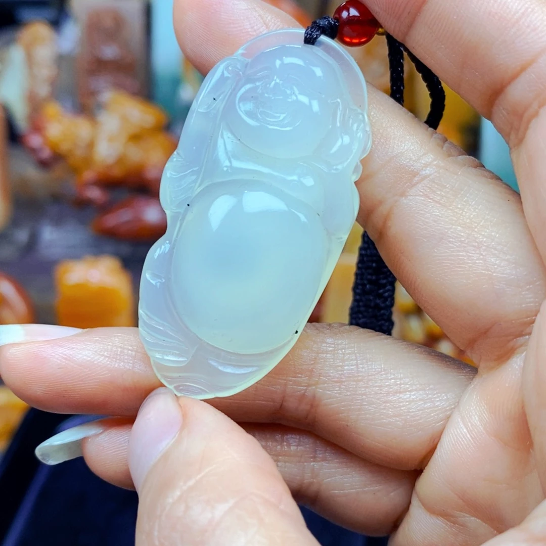 石英质玉（黄龙玉）未镶嵌吊坠(不含链)