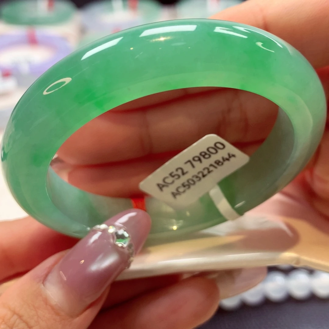 未镶嵌手镯翡翠正圈19号66