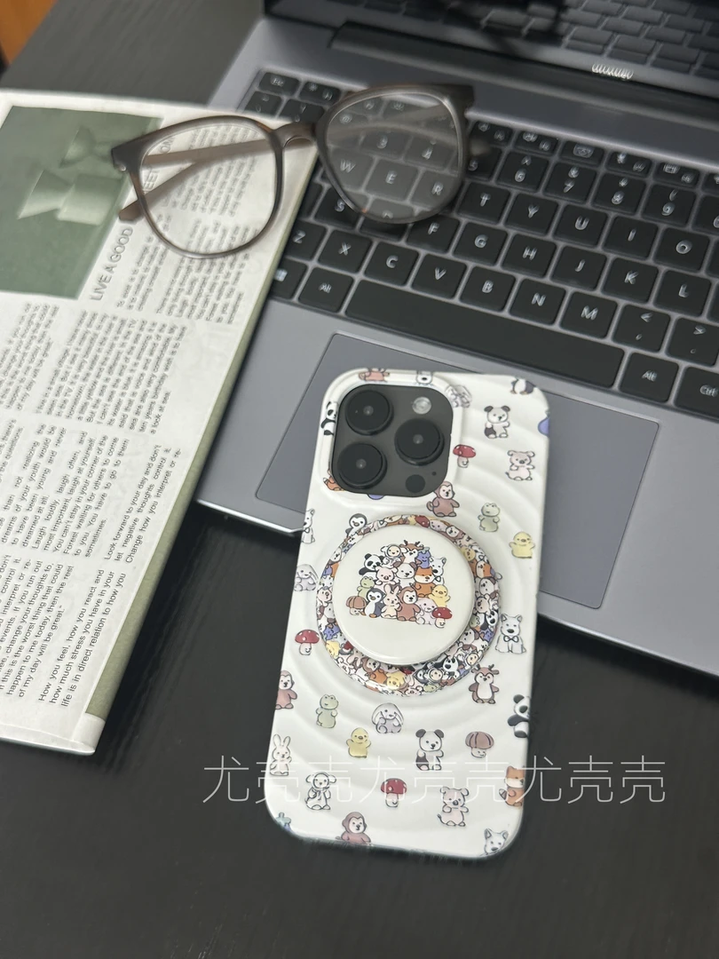 狗狗世界波纹磁吸手机壳适用于苹果/13/14/15/16Promax华为小众