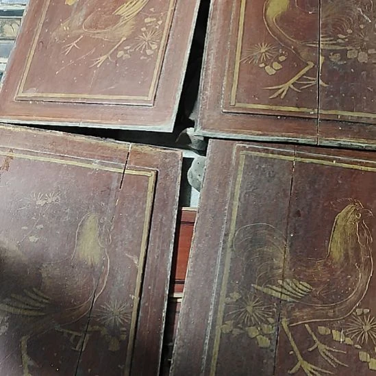 用***3香榧木手工人物木雕花板