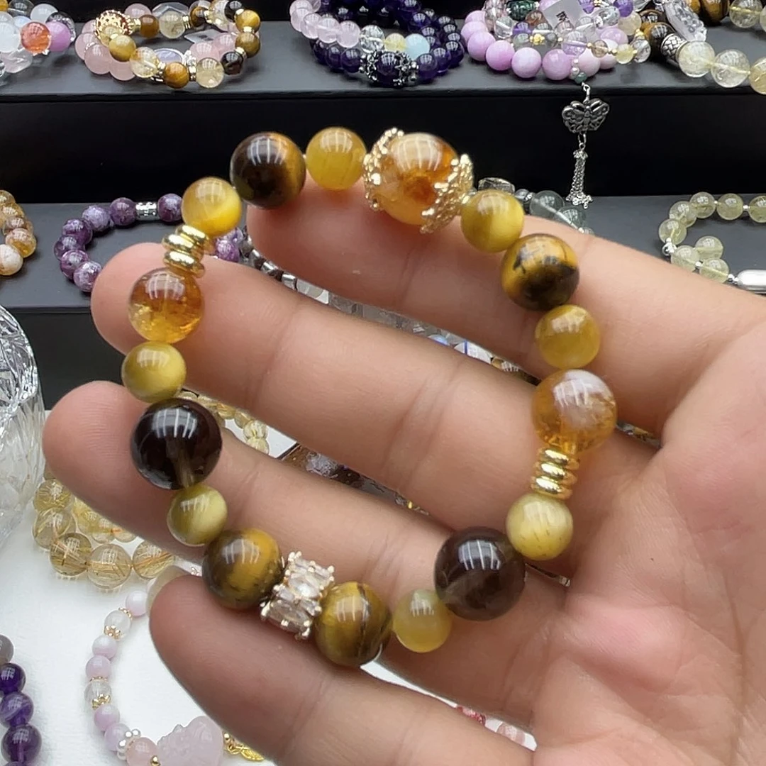 水晶手链未镶嵌金霸手链