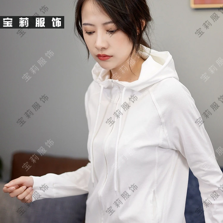 开口帽衫百搭通勤Y20006