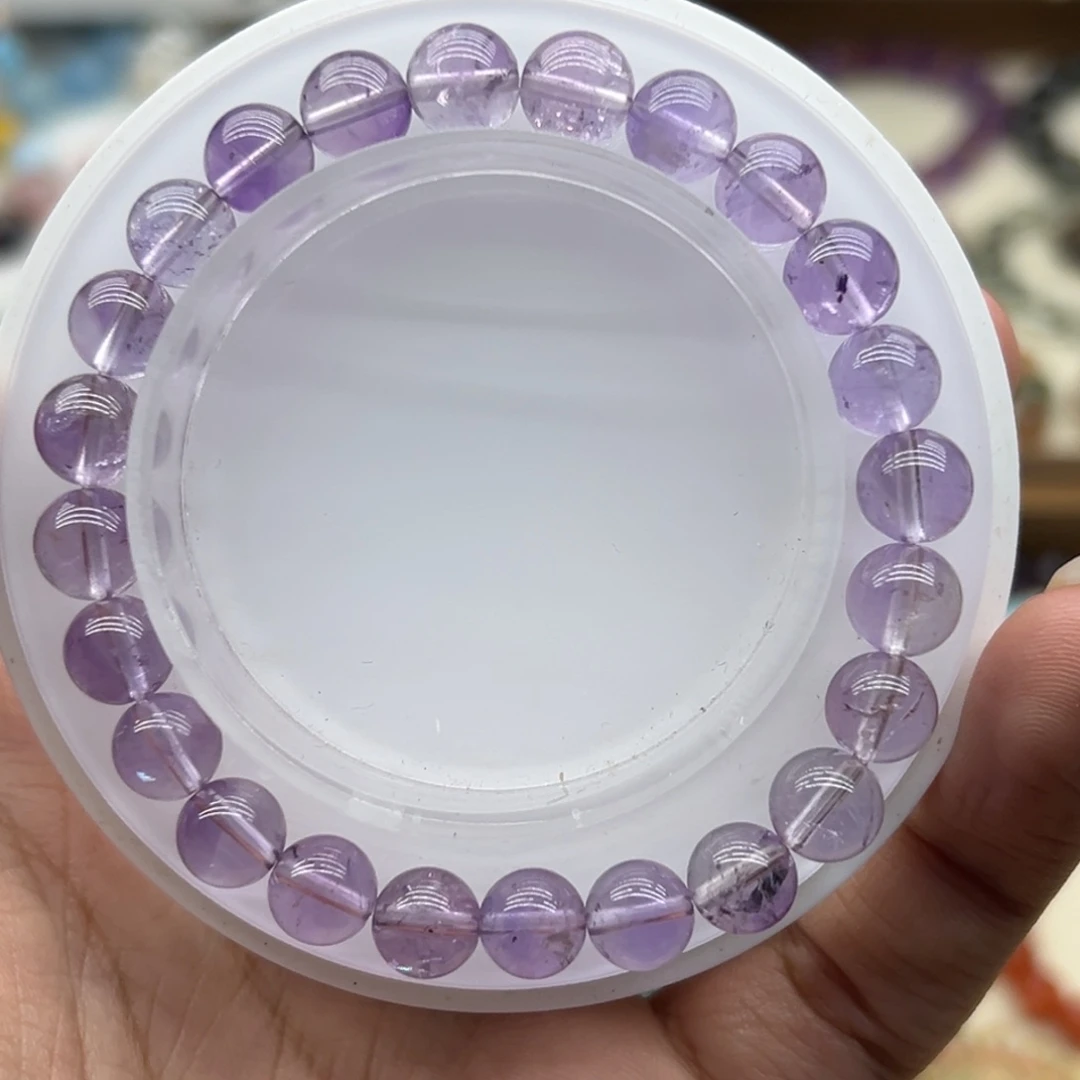 手链水晶未镶嵌8咪薰衣草碎碎冰