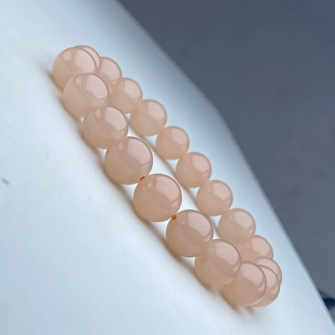 521号精品藕粉手链10mm多样性发一件