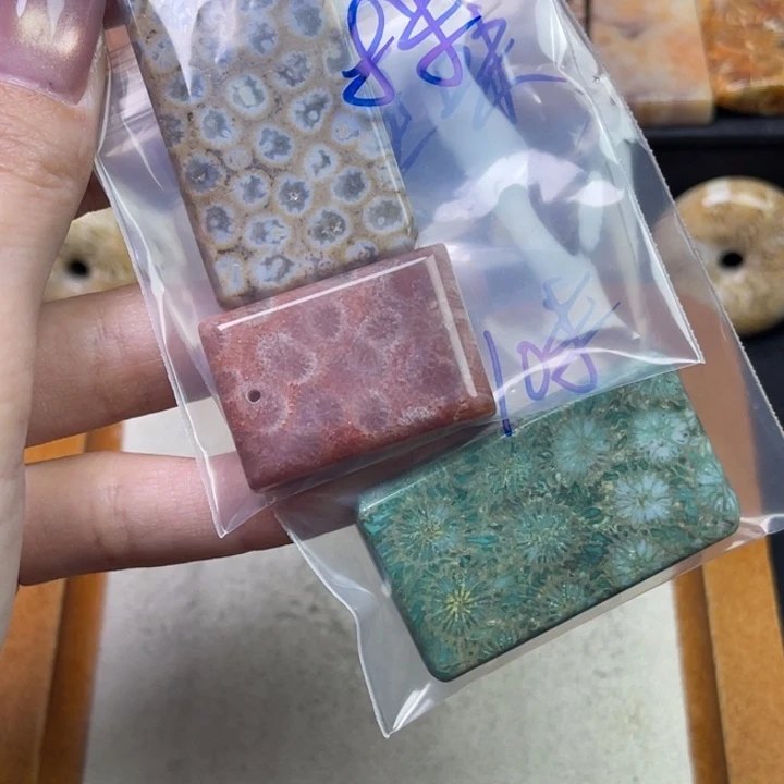 未镶嵌吊坠硅化珊瑚（珊瑚玉）
