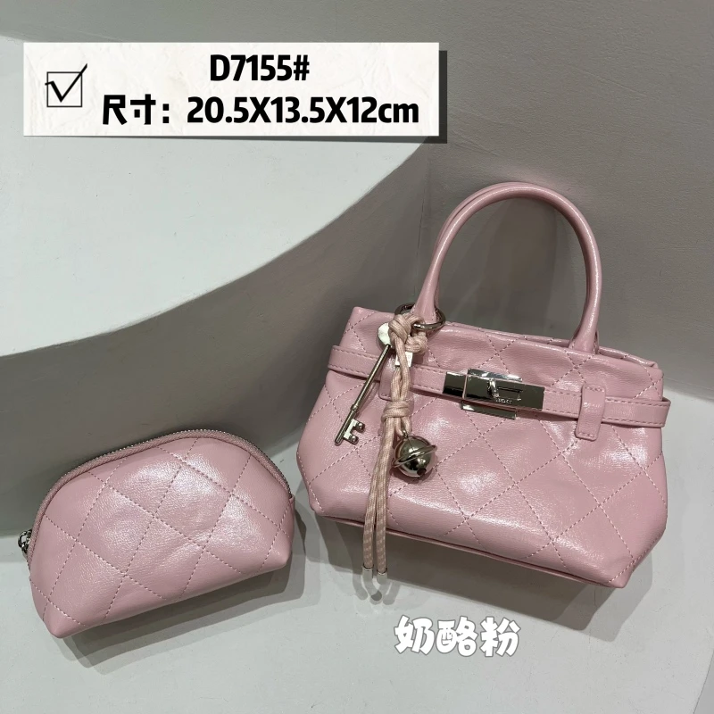 【南沙瑞熙】ZT-D7155-奶酪粉-轻奢小众设计感时尚百搭女士包