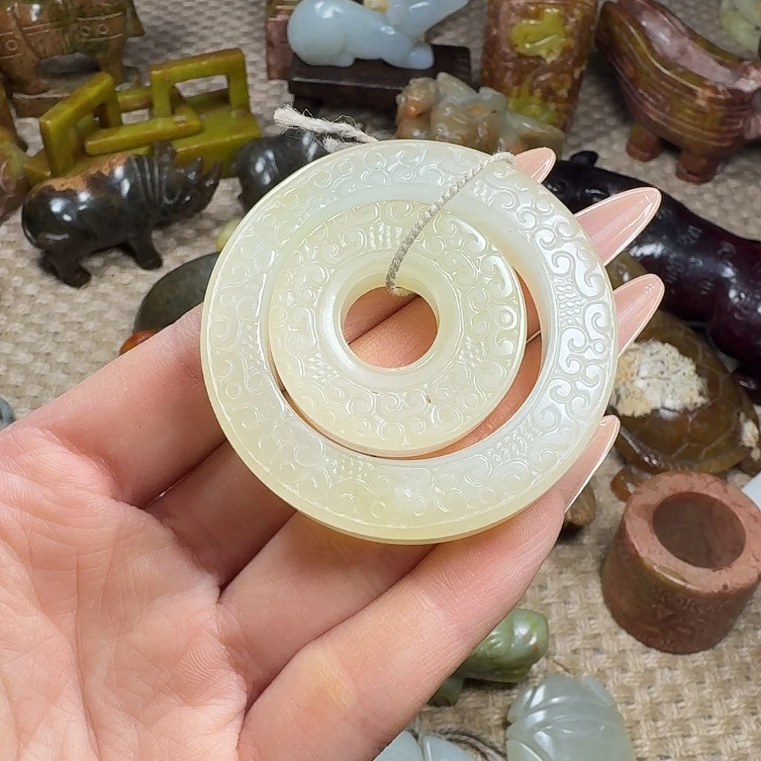 白玉菩提吊坠挂件