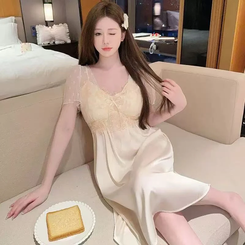 亲货专属福利(51-100)编号缎面柔光睡裙薄款5.31