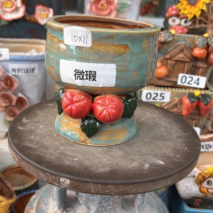 紫砂花盆粗陶材质多肉花盆