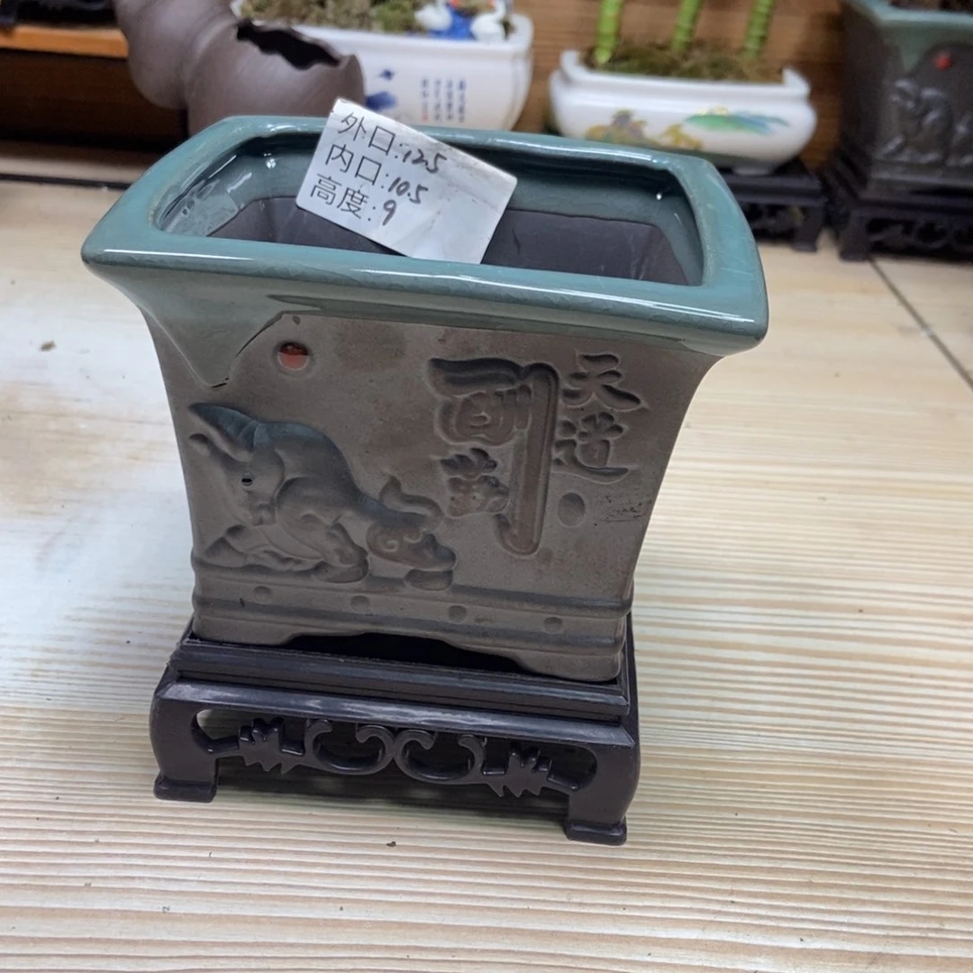 瓷片陶瓷花盆陶瓷艺术