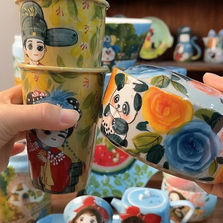 陶长****7景德镇釉下手绘陶瓷