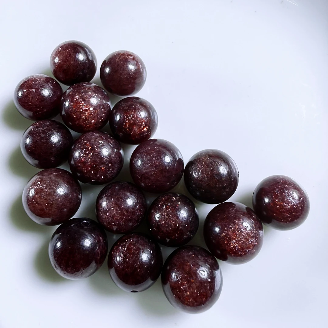 天然车厘子草莓晶单珠圆珠散珠 DIY手串串珠专用
