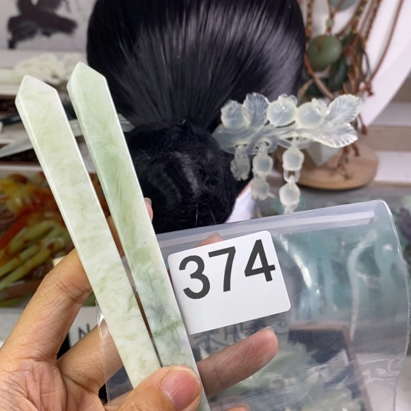 【闪购商品】岫玉发饰未镶嵌发簪