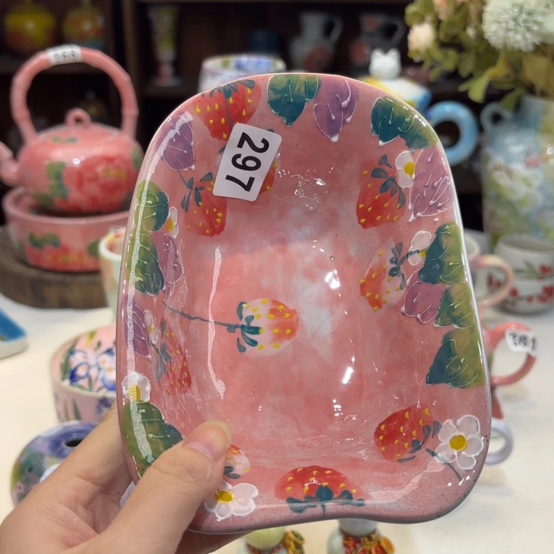 景德镇手绘高温釉下彩陶瓷茶具