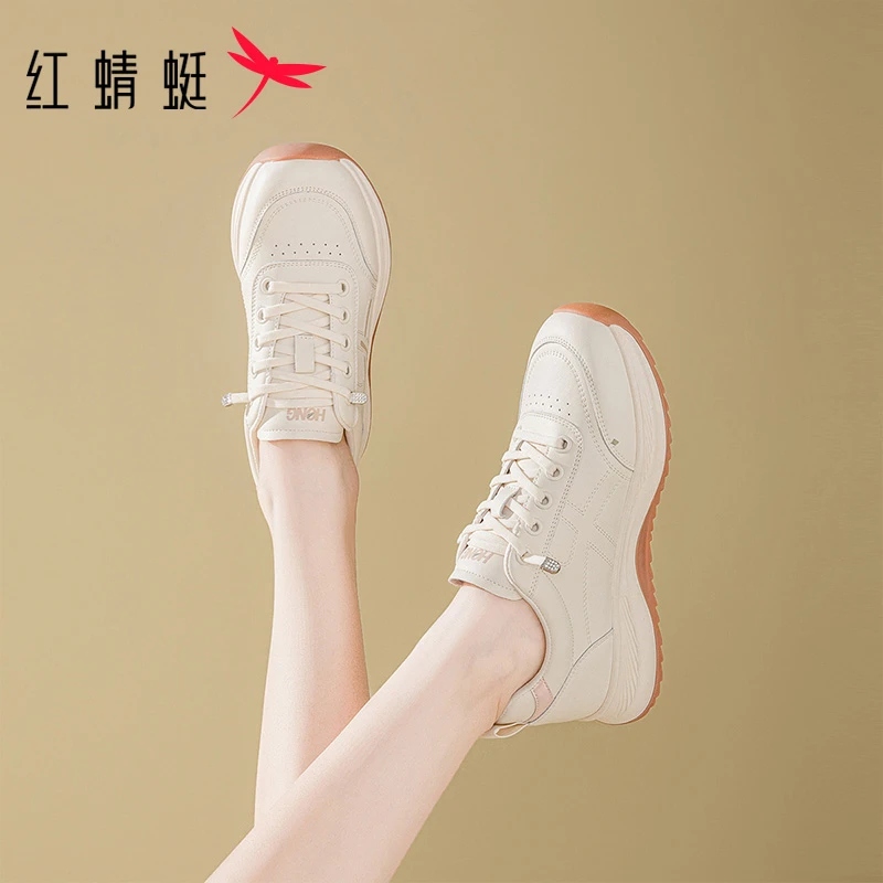 红蜻蜓运动鞋2025今年流行鞋子秋季新款女鞋ins潮牌百搭旅游鞋女