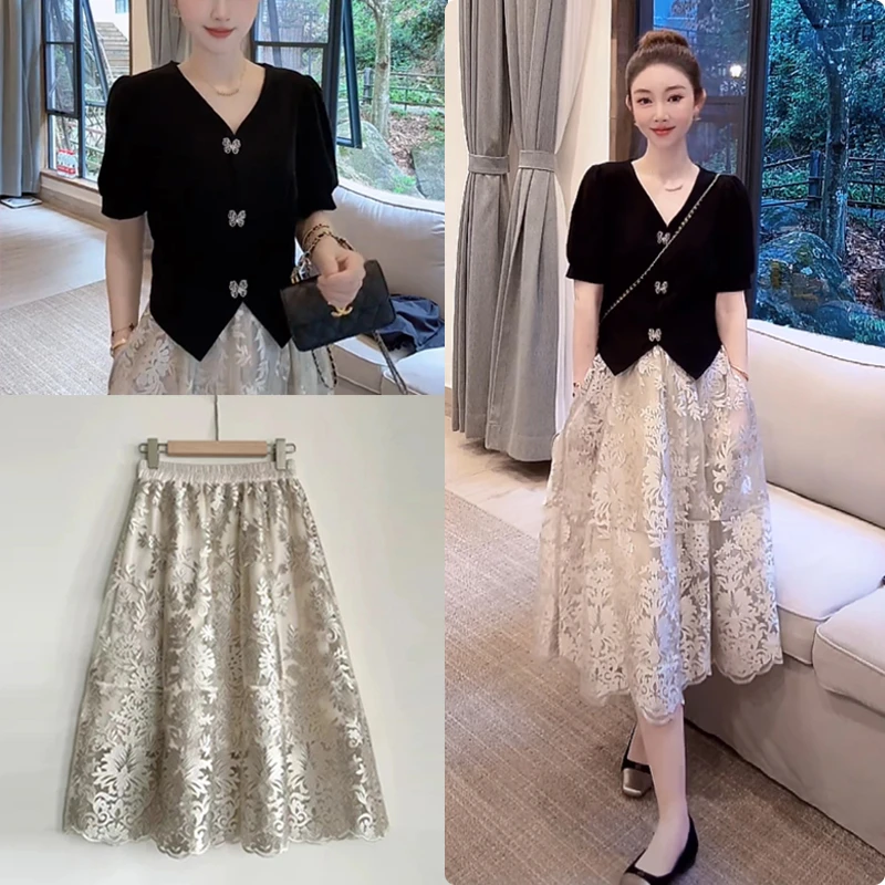 原版现货~黑色上衣+半身裙