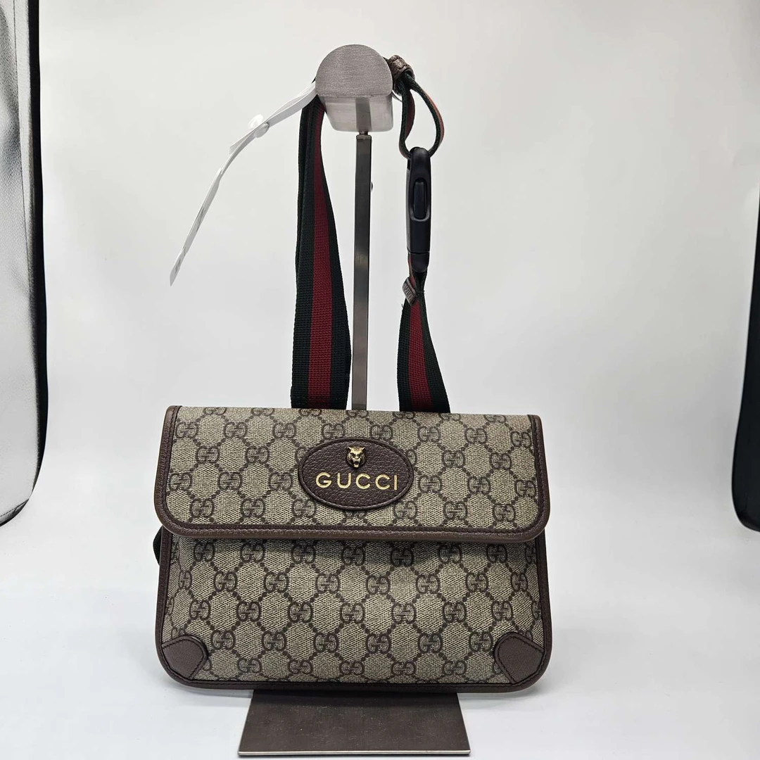 95新 GUCCI/古驰 【热巴专属】虎头 腰包 相机包 挎包