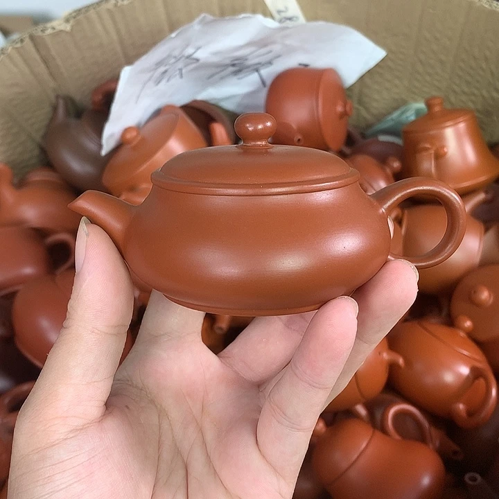 原矿朱泥茶具茶壶家用130