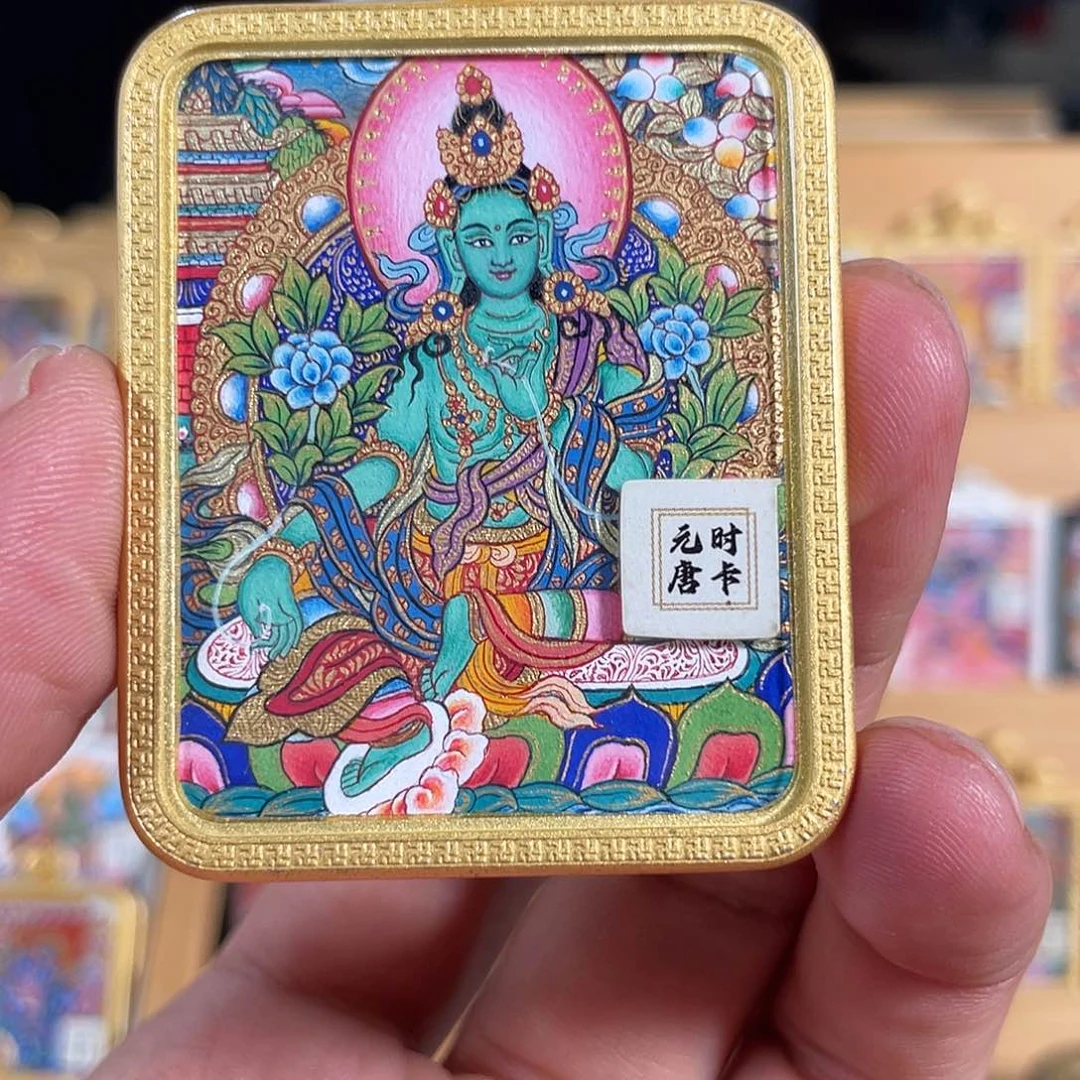 吊坠退***?热贡纯手绘唐卡非遗文化