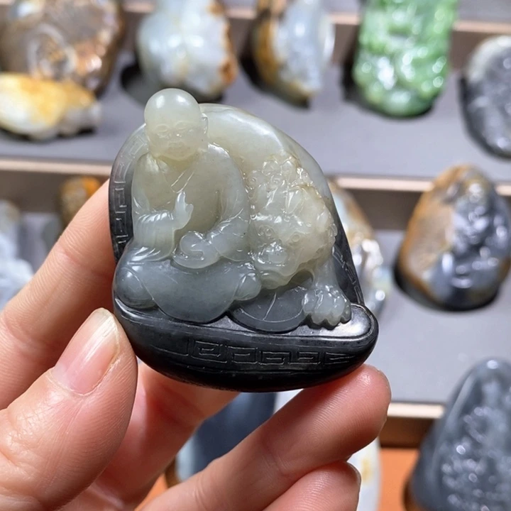 和田玉把件未镶嵌老*