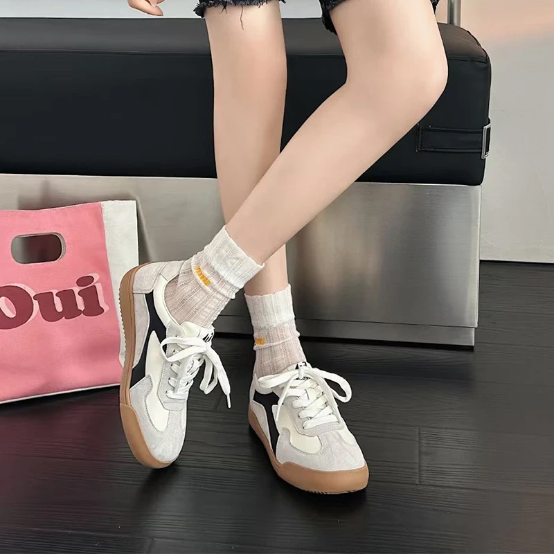 【宠粉特惠】真皮百搭时尚轻便透气阿甘鞋休闲德训鞋A7619#2583