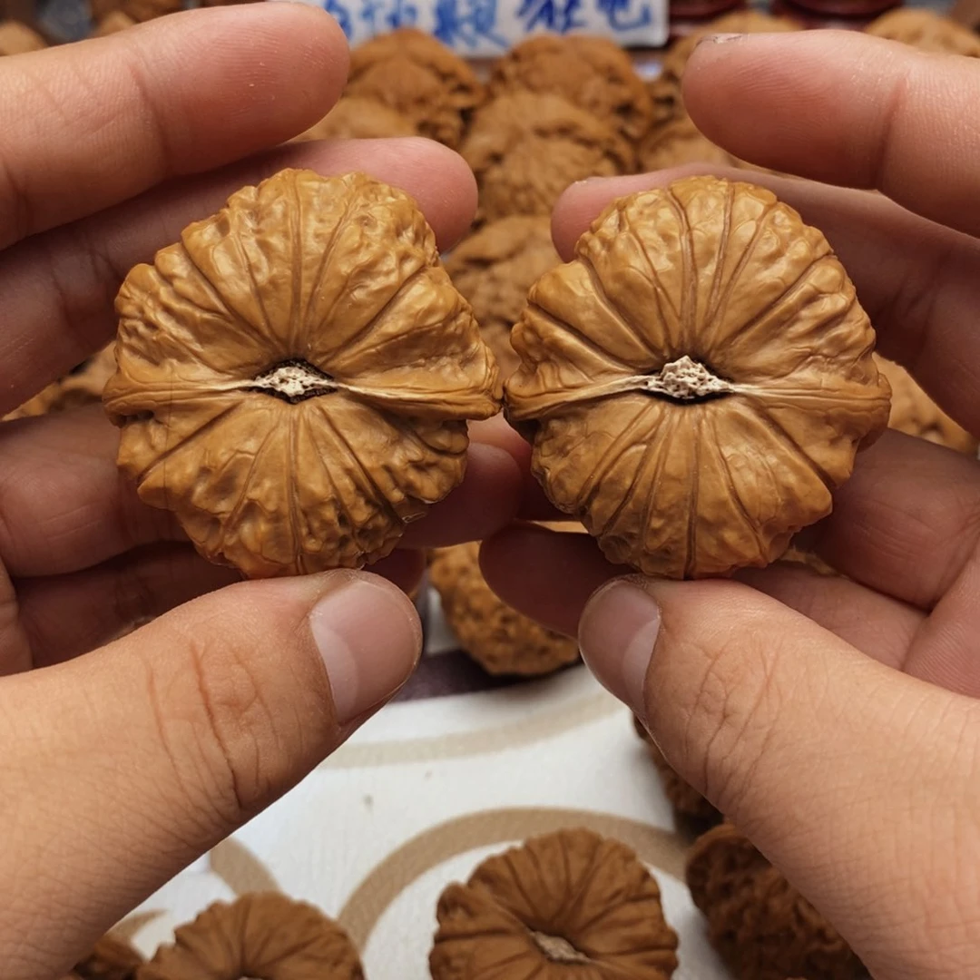 文玩核桃把件45尺 南瓜墩 54克 83