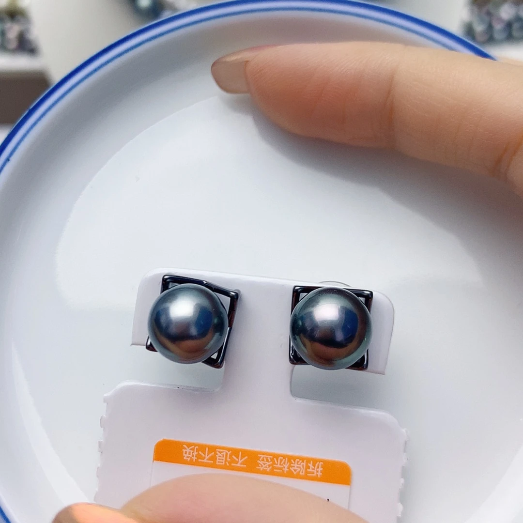 耳饰海水珍珠银S925镶嵌W34