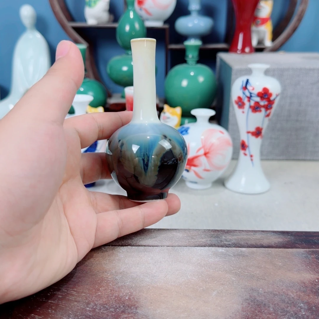 陶瓷手工小花器摆件