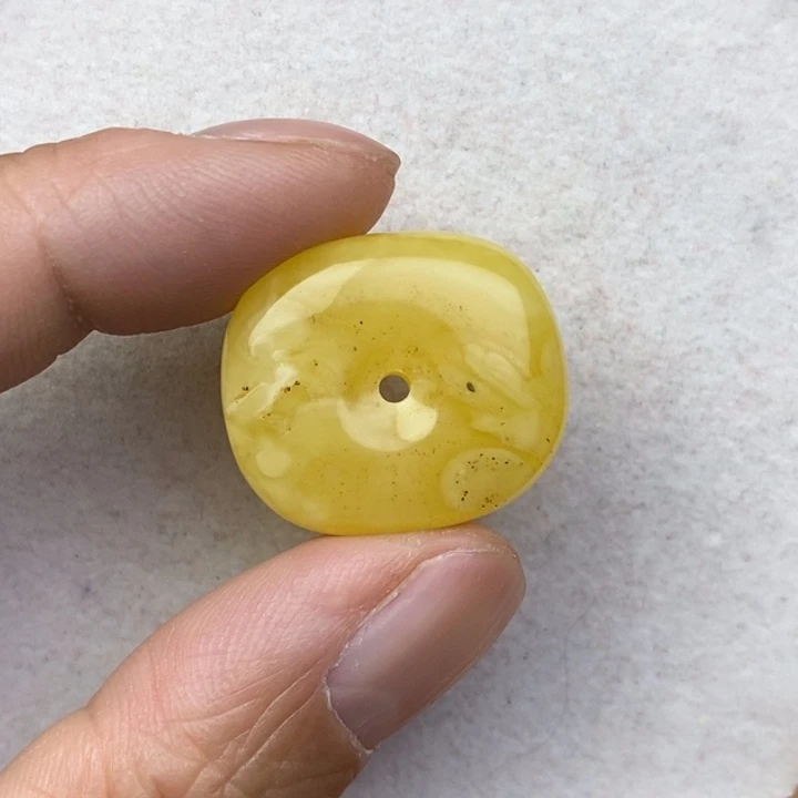 琥珀未镶嵌裸石微瑕花粉卡21➕