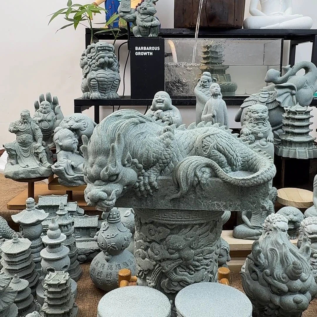石材青砂石流水镇水兽