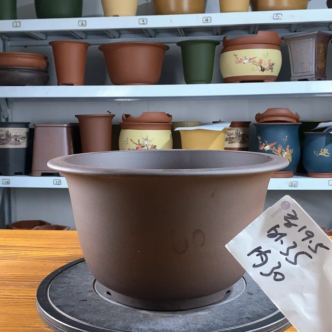 紫砂花盆紫砂兰花盆15