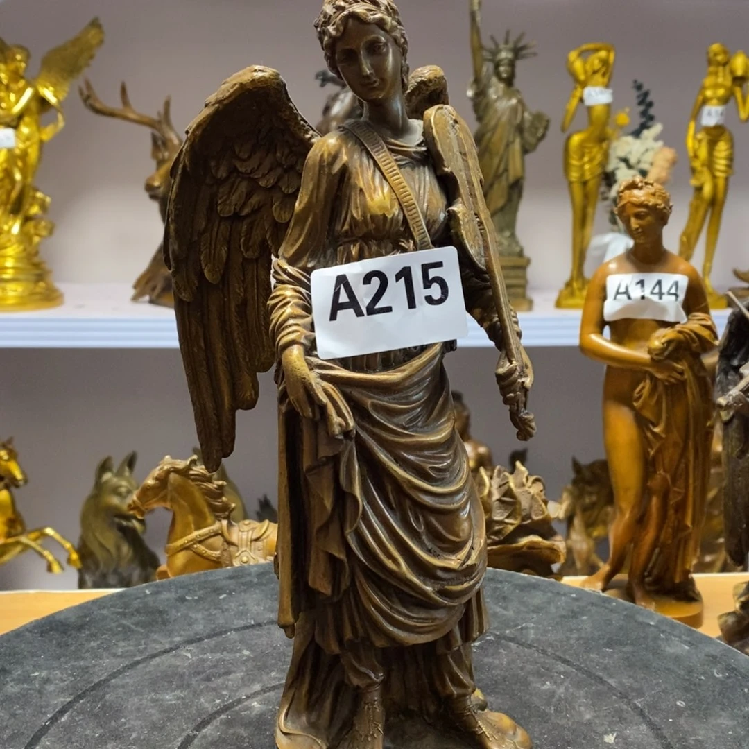 黄铜材质，天使室内桌摆