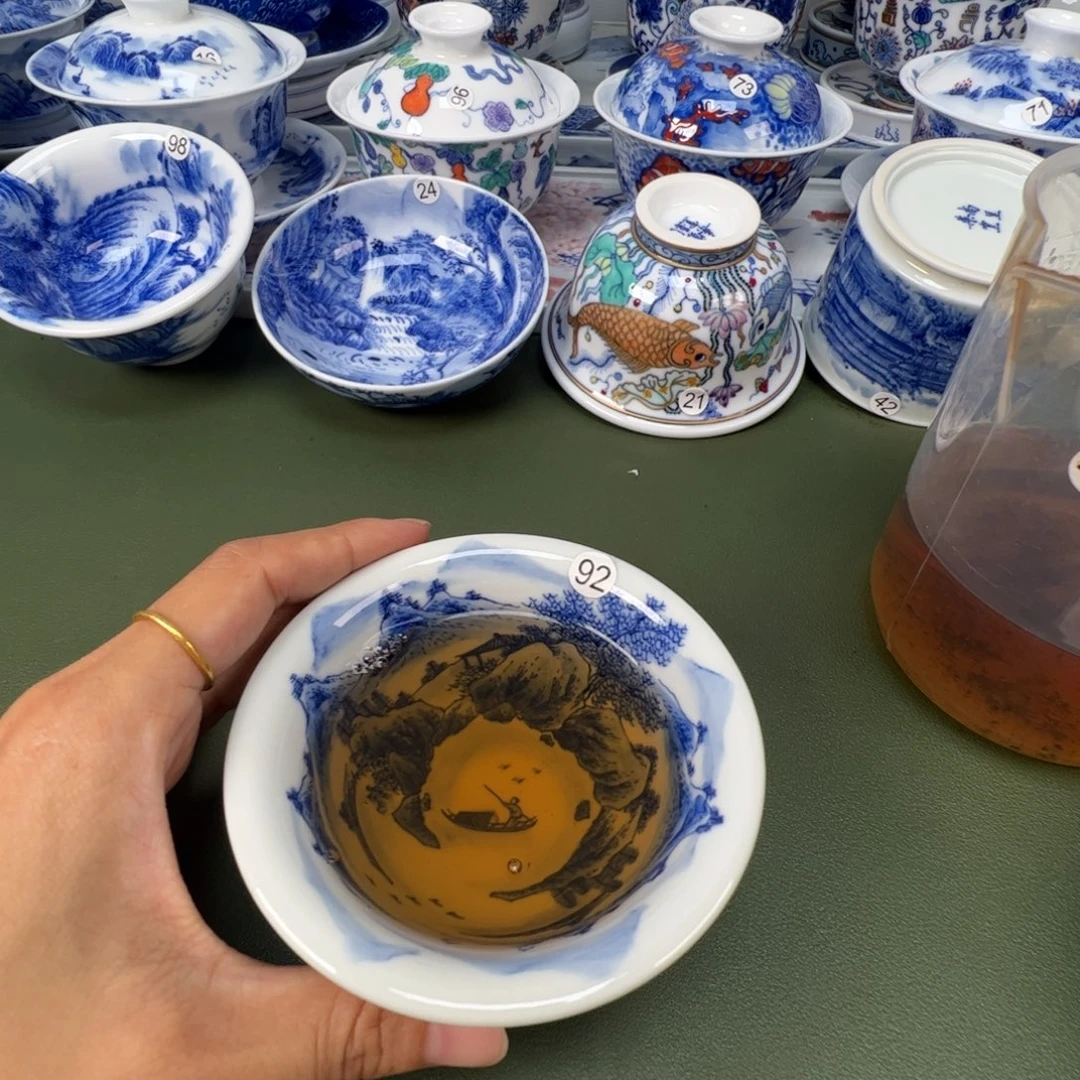 景德镇纯手工纯手绘茶具木木92