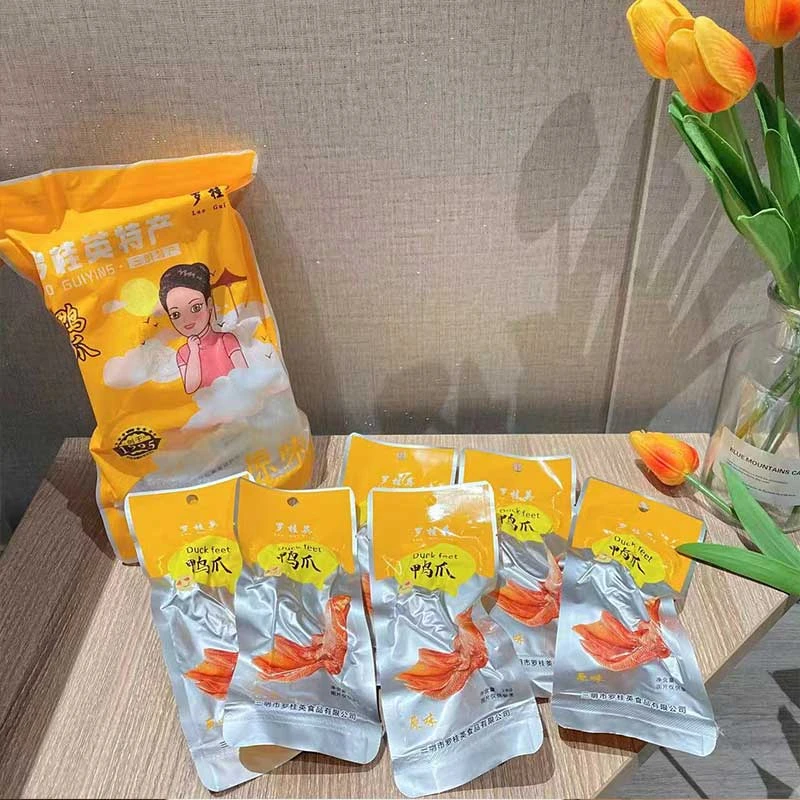 罗桂英【福建美食特产】【单个包装】浓郁米烟熏鸭爪皮香肉香骨头香