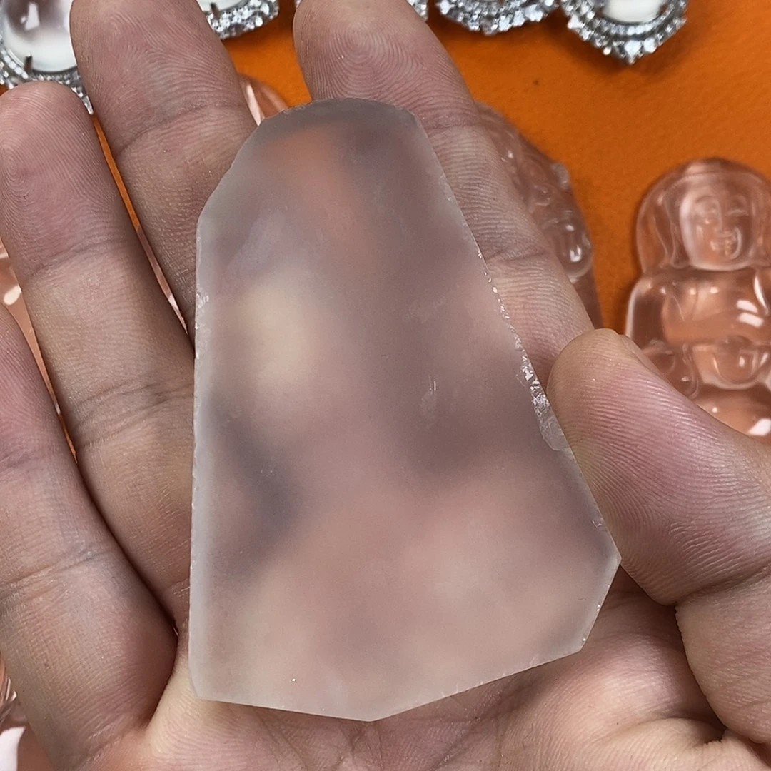 鹤***一石英质玉未镶嵌吊坠(不含链)