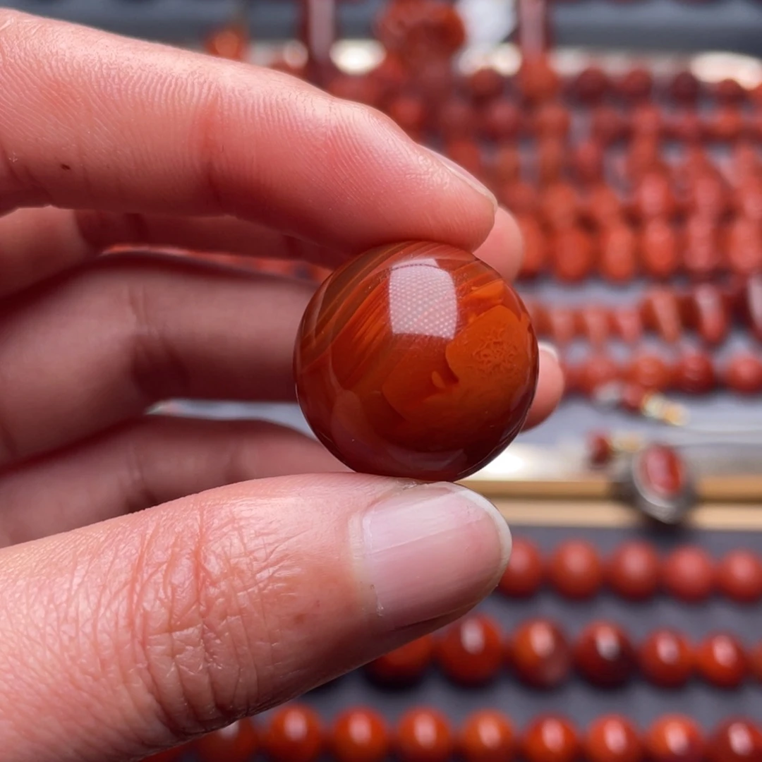 南红玛瑙未镶嵌其他W20.8瓦西双色圆珠