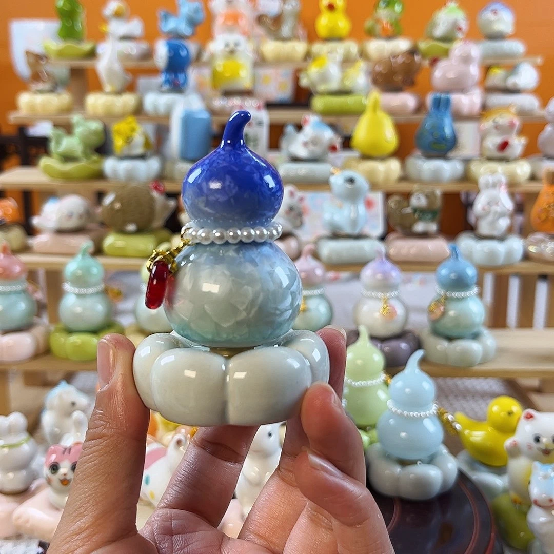 陶瓷转转上宝蓝下浅蓝