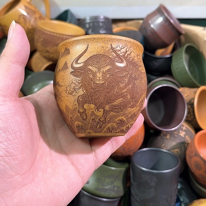 茶杯紫砂全手工紫砂主人杯