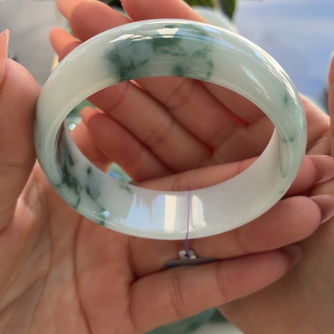 翡翠未镶嵌手镯天然