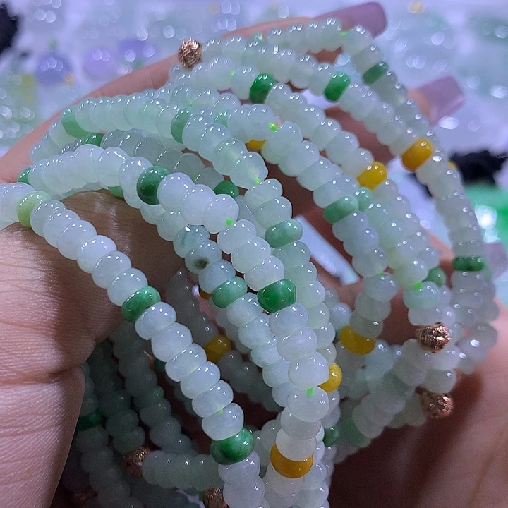 翡翠未镶嵌颈饰天然翡翠A货手串多样性发货发其一