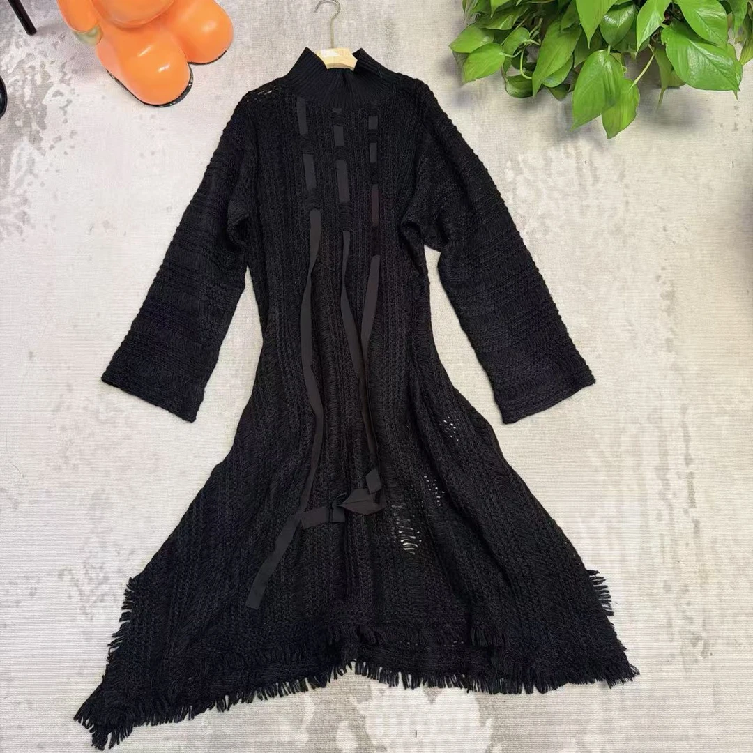 2025V v工作室新款 秋冬新款高定连衣裙气质时尚镂空设计定制—831